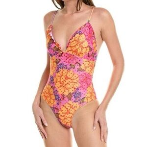 New With Tags Farm Rio One Piece Swimsuit, Size Small
